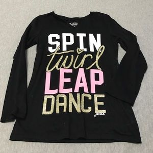 Girls Dance Long Sleeve Black