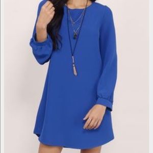Cobalt Blue Shift Dress- small