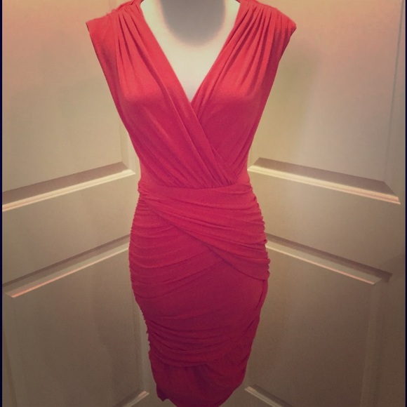 Bcbg coral dress