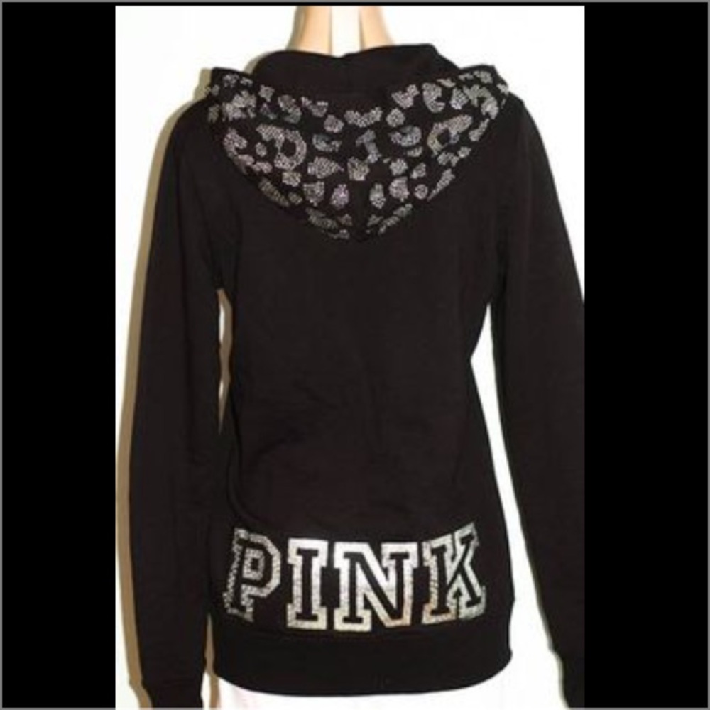 Leopard bling full zip M