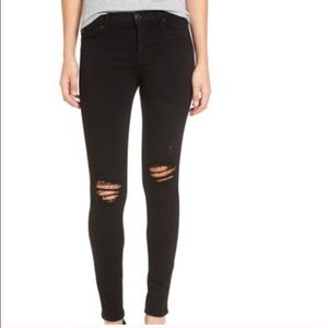 Hudson distressed ankle skinnies