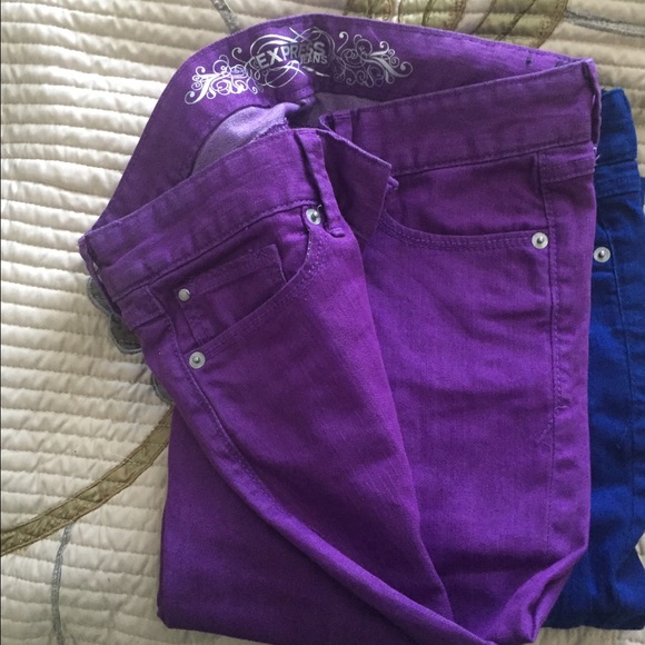 Express skinny jeans.
