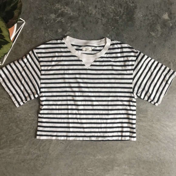 Madewell stripe box tee S