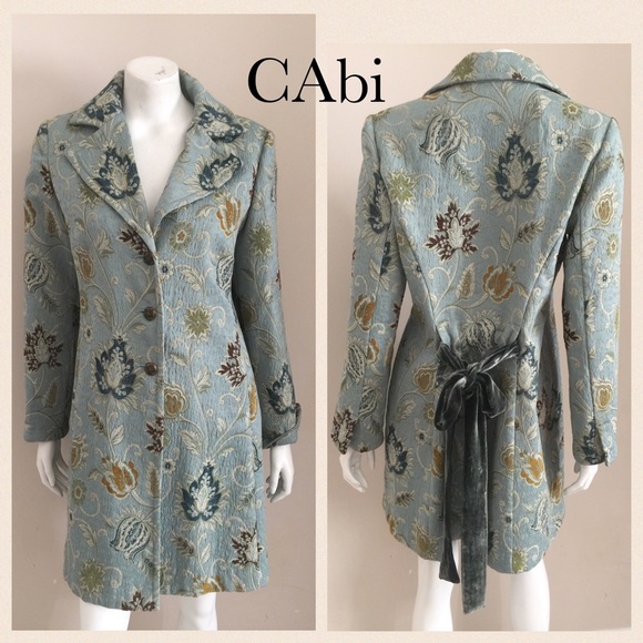 CAbi Perfect Fall Tapestry Jacket Size 12