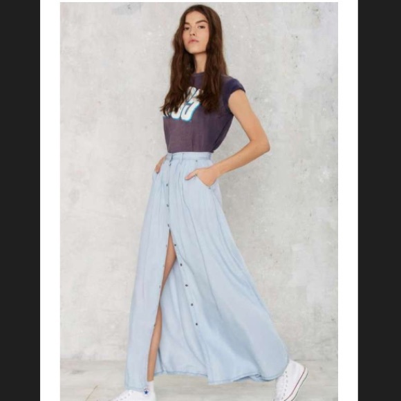 Nasty gal High waist maxi skirt