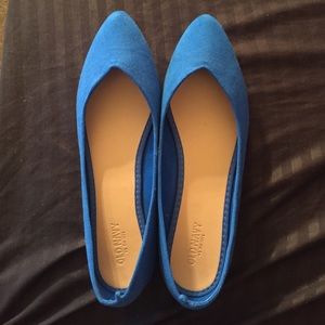 Blue ballpoint flats ( Old Navy )