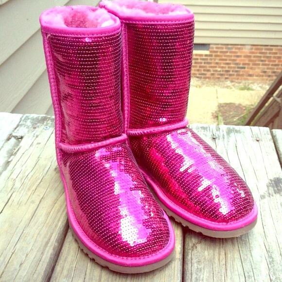 UGG Shoes - Hot Pink Sequin UGG boots