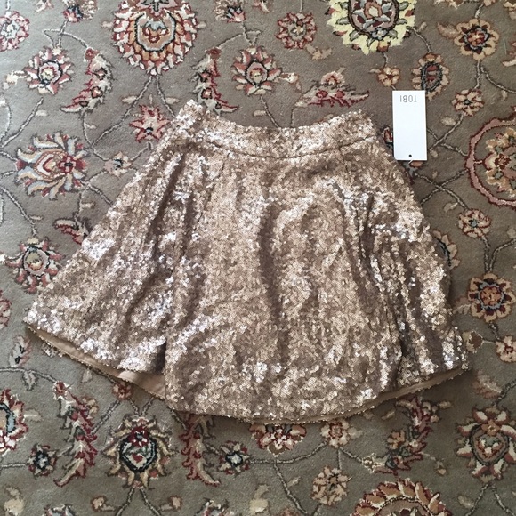 Toni gold sequin skirt S