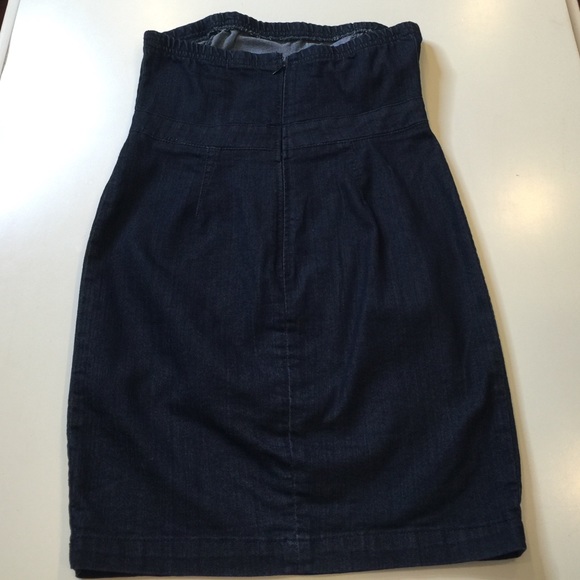 Forever 21 strapless dark denim dress size M - Picture 2 of 4
