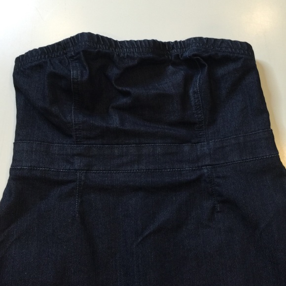 Forever 21 strapless dark denim dress size M - Picture 3 of 4