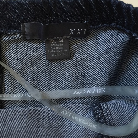 Forever 21 strapless dark denim dress size M - Picture 4 of 4