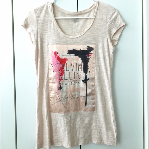 ck pink tee