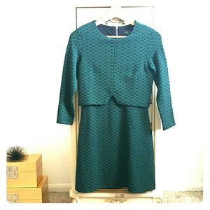 Topshop '60s Style Crop Overlay A-Line Mini Dress