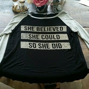 Inspirational long sleeve blouse