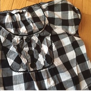 black and white check dress new look