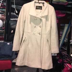 Womens guess long  Coat size S