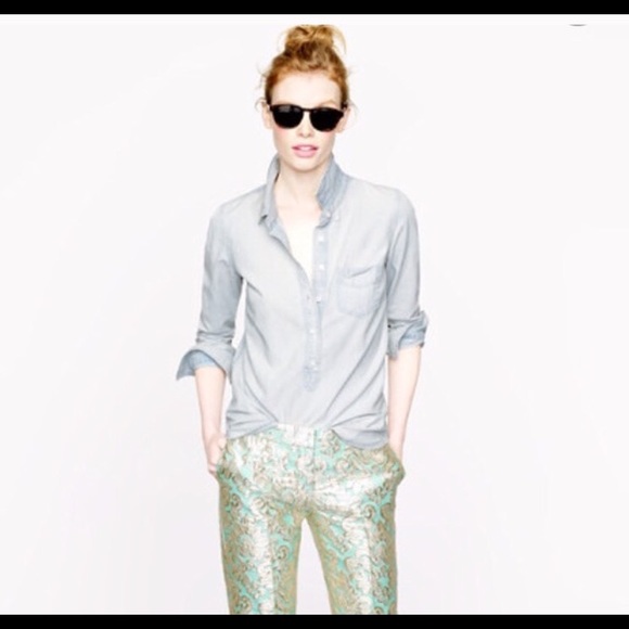 JCREW CHAMBRAY POPOVER