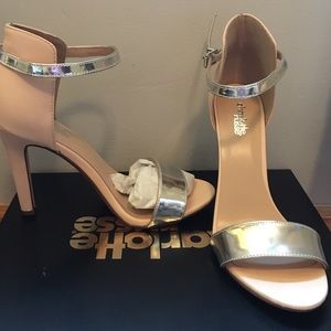 Tan and silver Charlotte Russe shoes size 8