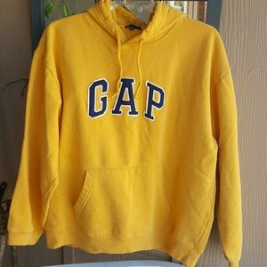 yellow gap hoodie mens