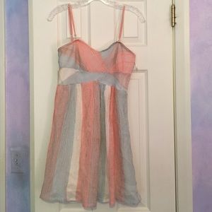 Free people orange striped dress