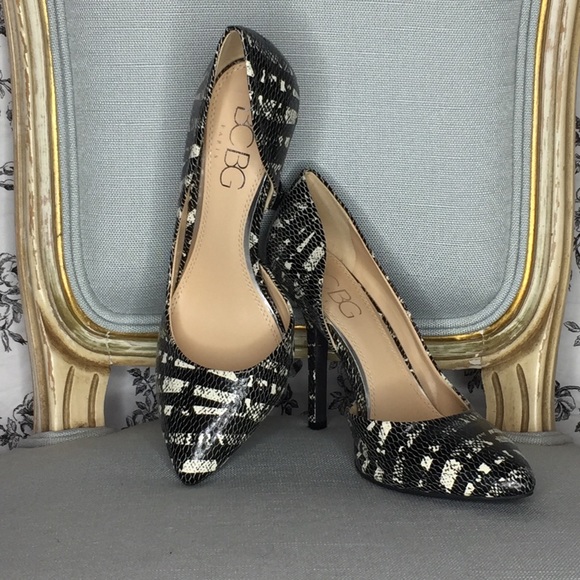 BCBG shoes- zebra pointed toe