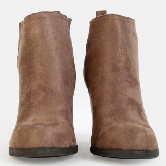 Beige Suede Boots - Picture 2 of 3