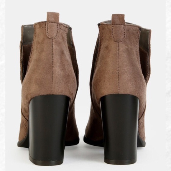 Beige Suede Boots - Picture 3 of 3