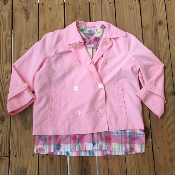 Vintage Pastel Pink Pea Coat