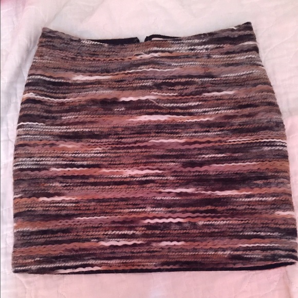 Wool mini skirt