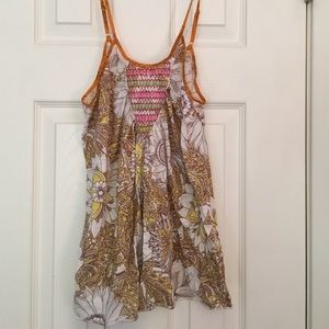 Free people floral flowy shirt
