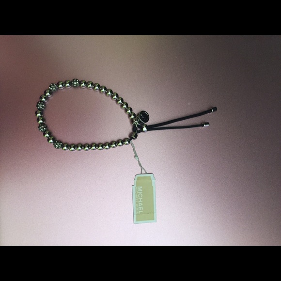 SOLD NWT MK Silver and Black Sparkly Bracelet - Picture 4 of 4