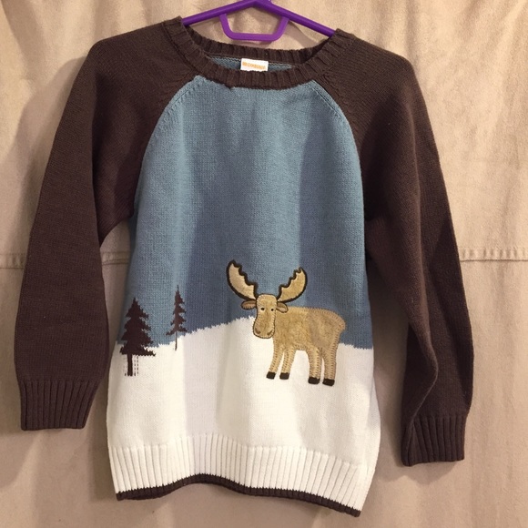 Gymboree Boys sweater with moose