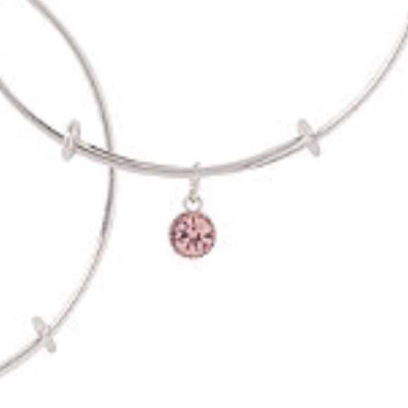 BREAST CANCER AWARENESS  BANGLE BRACLETS SET OF 3 - Picture 4 of 5