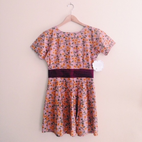 Yellow flower modcloth dress
