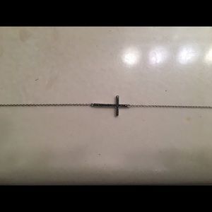 Black Diamond cross necklace