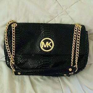 Fulton Puthon Print Evening Bag