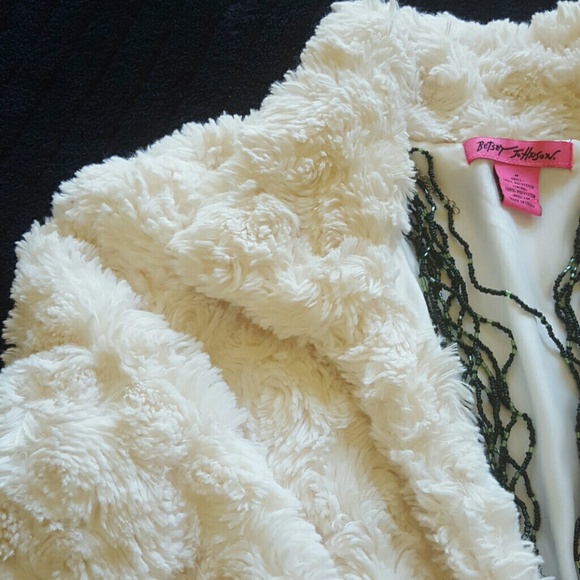 Betsey Johnson Jackets & Blazers - Flash ?Betsey Johnson furry jacket?