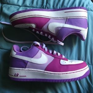 Purple Nike Air Force Ones
