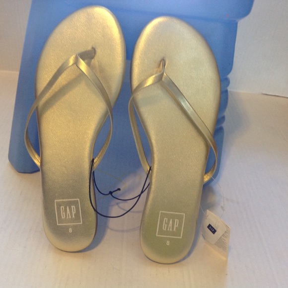 FINAL OFFER GAP WOMENS LEATHER FLIP FLOP - Picture 2 of 4