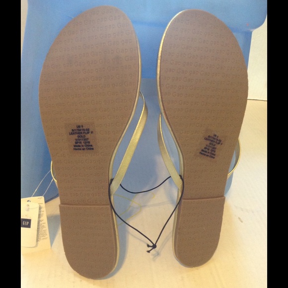 FINAL OFFER GAP WOMENS LEATHER FLIP FLOP - Picture 3 of 4