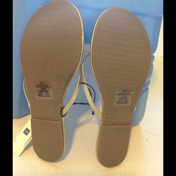 FINAL OFFER GAP WOMENS LEATHER FLIP FLOP - Picture 4 of 4