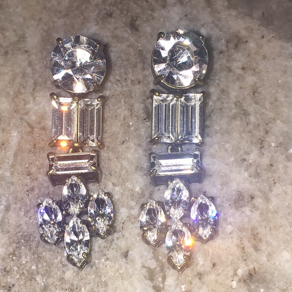 Crystal J. Crew Chandelier Earrings