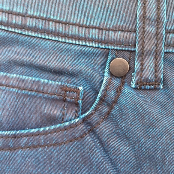 New Unique Finish Blue Skinny Jeans - Picture 4 of 4