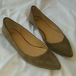 Joe's Jeans Suede Pointed Toe Flats