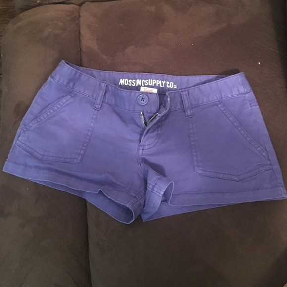 Purple Jean Shorts