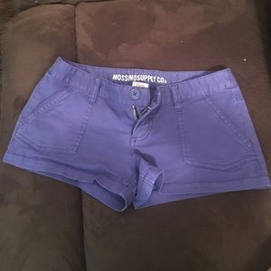Purple Jean Shorts