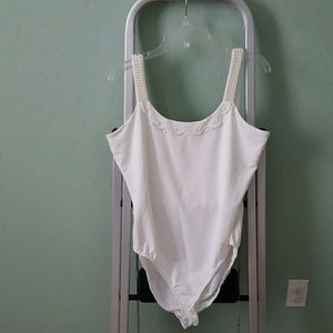 Pearl embelished Body Suit