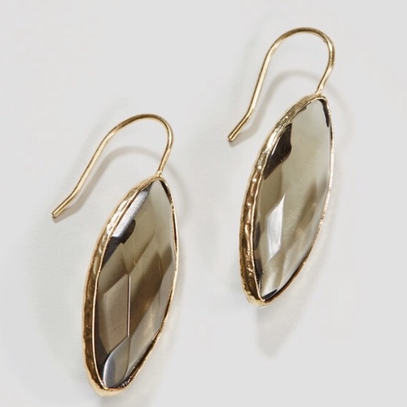 LOFT Faceted Stone Drop Earring NWT