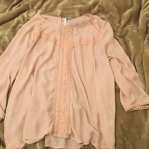 Pink Babydoll Blouse