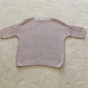 Gap short sleeve sweater- zip shoulders VGUC SZ M